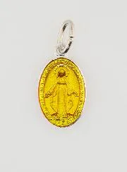 Orange Miraculous Medal - 14mm