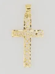 Openwork Cross Pendant 9ct Gold - 25mm