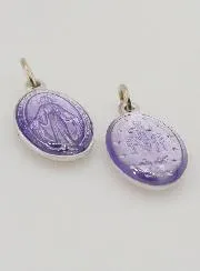 Purple Miraculous Medal - 18mm