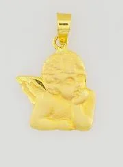 Guardian Angel Medal in 375 Gold - 14mm