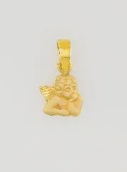 Guardian Angel Medal in 375 Gold - 6mm