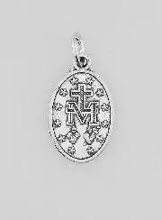 Miraculous Medal with Ridged Edge - 17mm