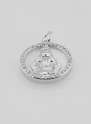 Miraculous Virgin Mary Medal in Mother-of-Pearl - 15mm