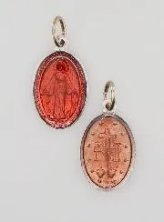 Red Miraculous Medal - 18mm