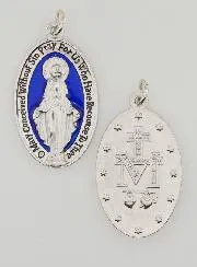 Blue Miraculous Medal - 30mm