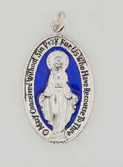 Blue Miraculous Medal - 30mm