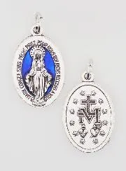 Blue Miraculous Medal - 22mm