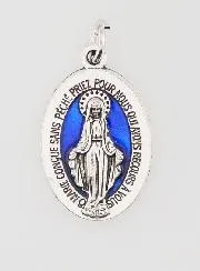 Blue Miraculous Medal - 22mm