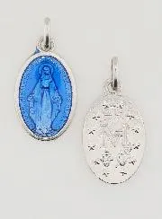 Blue Miraculous Medal - 19mm