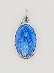 Blue Miraculous Medal - 19mm