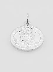 Saint Christopher Medal in Aluminium - 15mm