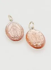 Pink Miraculous Medal - 14mm