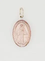 Pink Miraculous Medal - 14mm