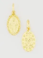 Golden Miraculous Medal Rue du Bac Paris - 12mm