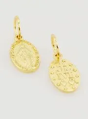 Golden Miraculous Medal Rue du Bac Paris - 12mm