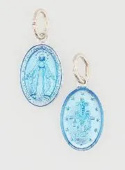 Blue Miraculous Medal - 14mm