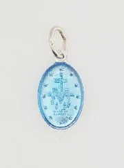 Blue Miraculous Medal - 14mm