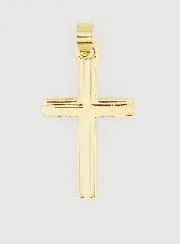 Cross Pendant 23mm - 9ct Gold