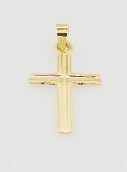 Cross Pendant 23mm - 9ct Gold