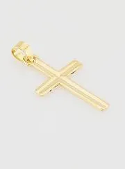 Cross Pendant 23mm - 9ct Gold