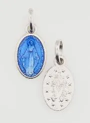 Blue Miraculous Medal - 13mm