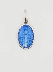 Blue Miraculous Medal - 13mm