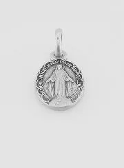Silver Scalloped Miraculous Medal - 13mm