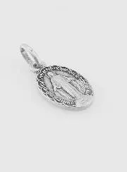 Silver Scalloped Miraculous Medal - 13mm