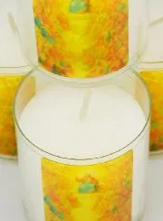 Set of 4 Votive Candles All Saints' Day