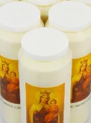Set 10 Sanctuary Candles Our Lady of Mount Carmel