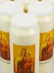 Set 20 Sanctuary Candles Our Lady of Mount Carmel
