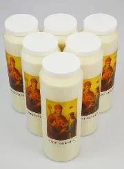 Set 6 Sanctuary Candles Saint Valentine