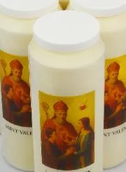 Set 10 Sanctuary Candles Saint Valentine