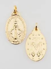 Gold-Plated Miraculous Medal - 25mm