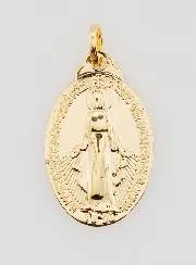Gold-Plated Miraculous Medal - 25mm