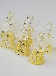 Set of 6 Hanging Angels - 4,5 cm