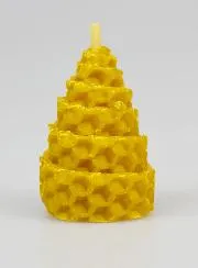 Cone-shaped Tabletop Candle 100% Beeswax - 5cm