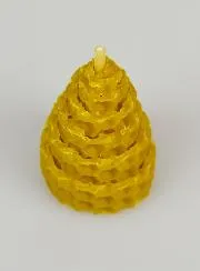 Cone-shaped Tabletop Candle 100% Beeswax - 5cm
