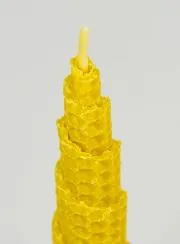 Cone-shaped Tabletop Candle 100% Beeswax - 15cm