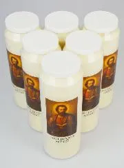 Set 6 Sanctuary Candles to Saint James the Apostle