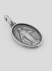 Miraculous Medal of the Rue du Bac Paris in Silver - 18mm