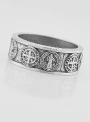 Religious Ring Saint Benedict - Size 65