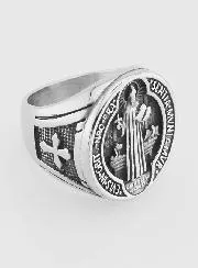 Saint Benedict Signet Ring - Size 54