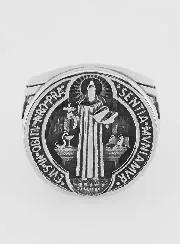 Saint Benedict Signet Ring - Size 57