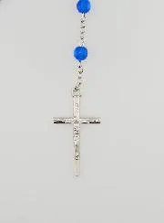 Miraculous Medal Rosary - Blue