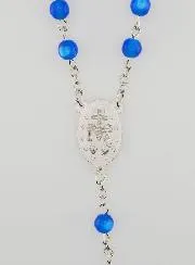 Miraculous Medal Rosary - Blue
