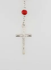 Miraculous Virgin Medal Rosary in Rosewood