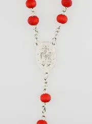 Miraculous Virgin Medal Rosary in Rosewood