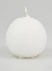 Tabletop Candle Winter Ball - 8cm