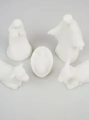 Alabaster Nativity Scene - 5 Pieces